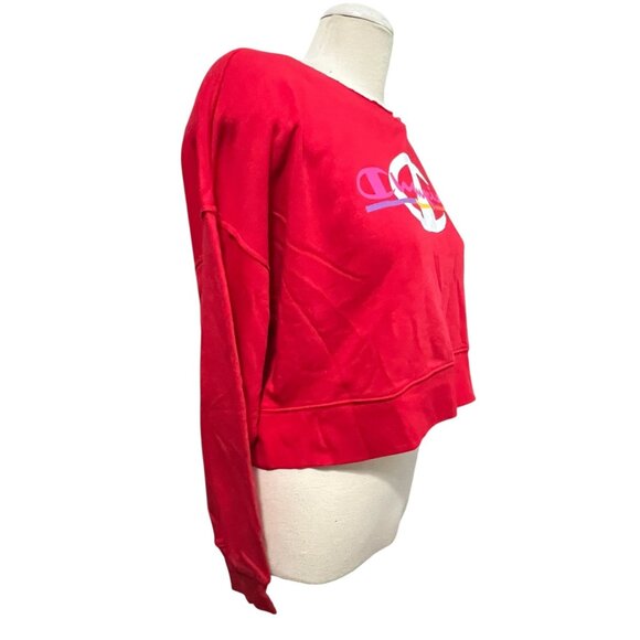 Champion Moisture Wicking Standard Fit Long Sleeve Cropped Oversized Sweatshirt - Picture 9 of 9